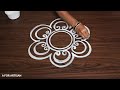 Small and easy flower for manabasa  simple alpona designs for festivals  easy rangoli designs 