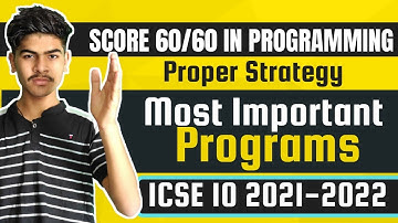How to Score Full Marks in Programming | ICSE Class 9 & 10