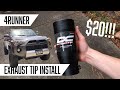 Dc sports black exhaust tip install  5th gen 4runner