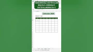 Design Your Own 2025 Calendar in Excel – A Quick Tutorial!