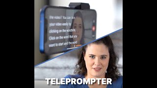 Teleprompter your script, add Captions and share it on social media screenshot 4
