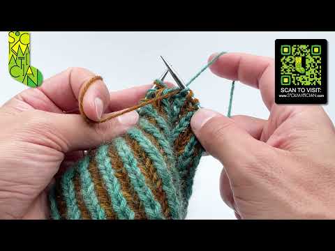 Single Decrease Set-Up in Double-Knitted Brioche — A Sockmatician Tutorial