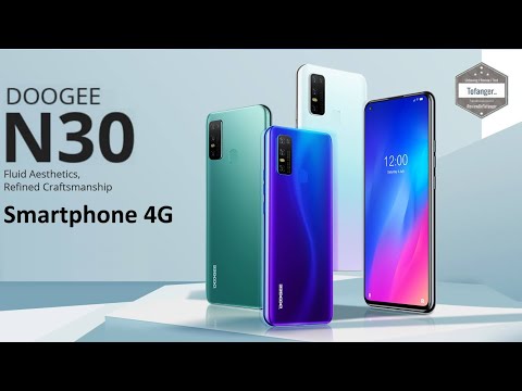 DOOGEE N30 4G Smartphone - 4 GB RAM 128 GB ROM - Android 10 - 6.55 Inch Screen - 4500mAh - Unboxing