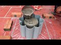 Cement And PVC Pipe - Casting Cement Pots From PVC Pipe