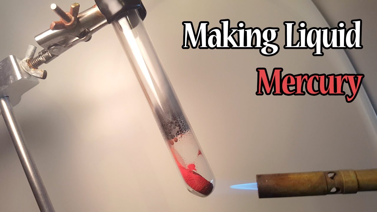 Make Mercury (Decomposition of Mercury (II) Oxide) YouTube