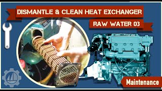 Cleaning and Servicing the Heat Exchanger on the #Volvo# Penta #TMD22 Marine Diesel Engine PT 03