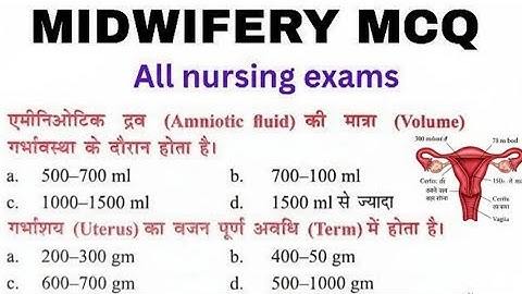 MCQ MIDWIFERY MCQ QUESTION ANM GNM BSC NURSING EXAM MCQ QUESTION ANM GNM ANM GNM