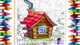 Coloring game : Learn Paint by numbers | Wood House coloring | Satisfying | Android gameplay screenshot 5