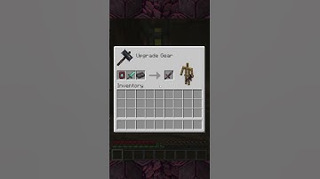 How to Craft a Netherite Sword in Minecraft #minecraft