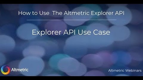 Explorer API Use Case