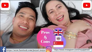 VLOG # 21 Pinay Vlogger Life in UK | Pros and Cons United Kingdom vs Singapore | Jannet Moya