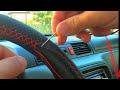 DIY How to Stitch Leather Steering Wheel Cover - Easiest Stitch