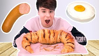 i only ate GIANT FOOD ITEMS  for 24 hours !!!