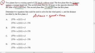 Question 31 Sample Exam A 2010-11