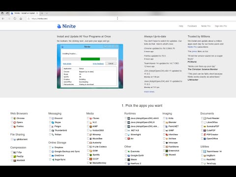 Ninite Tutorial, Install