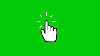 Mouse click hand effect green screen with sound, click sound with mouse hand green screen by Tech Nk Resimi