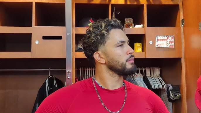 Ivan Herrera talks about how he nearly ran on field in catching gear too early after third homer