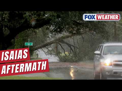 Isaias Leaves Path Of Damage Across Florida Beach Town