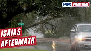 Isaias Leaves Path Of Damage Across Florida Beach Town
