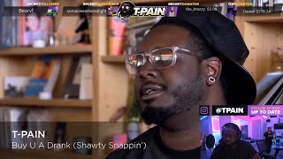 T-Pain Reacts to HIMSELF without autotune singing 