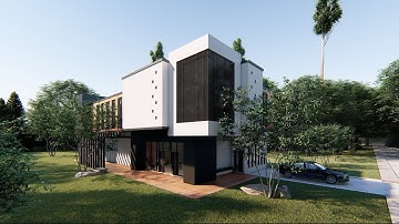 Speed Build Sketchup Modern House #1