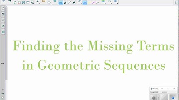 Finding the Missing Terms in Geometric Sequences