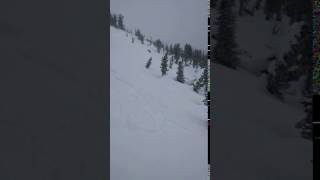 Wind Slab Failure on a Wind Loaded Test Slope