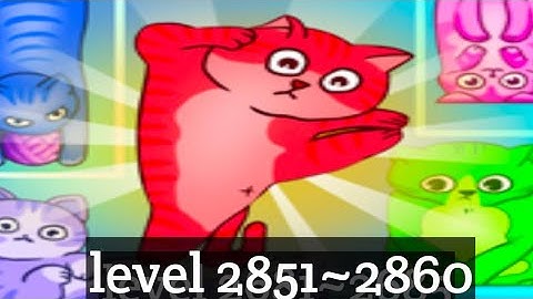 Puzzle Cats - level 2851~2860  Solve 