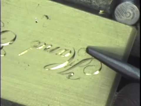 Hand Engraving Demonstration .. The Art Of The Graver 
