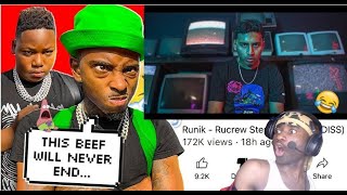 FUNNYMIKE REACTION TO RUNIK DISS TRACK REACTION