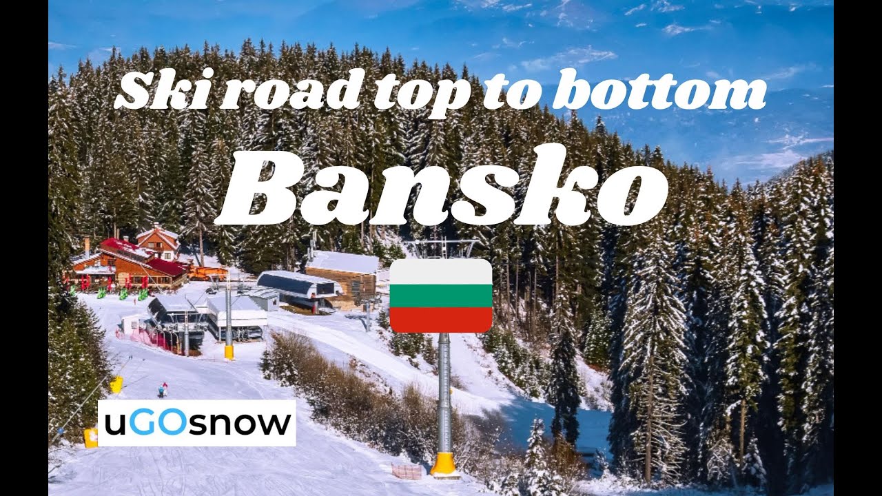 Top to Bottom Crazy Ski Road in Bansko, Bulgaria - Snowboarding Jan 2025