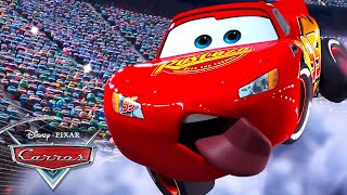 Relâmpago McQueen vai ganhar a corrida? Vídeo infantil com carro de corrida  