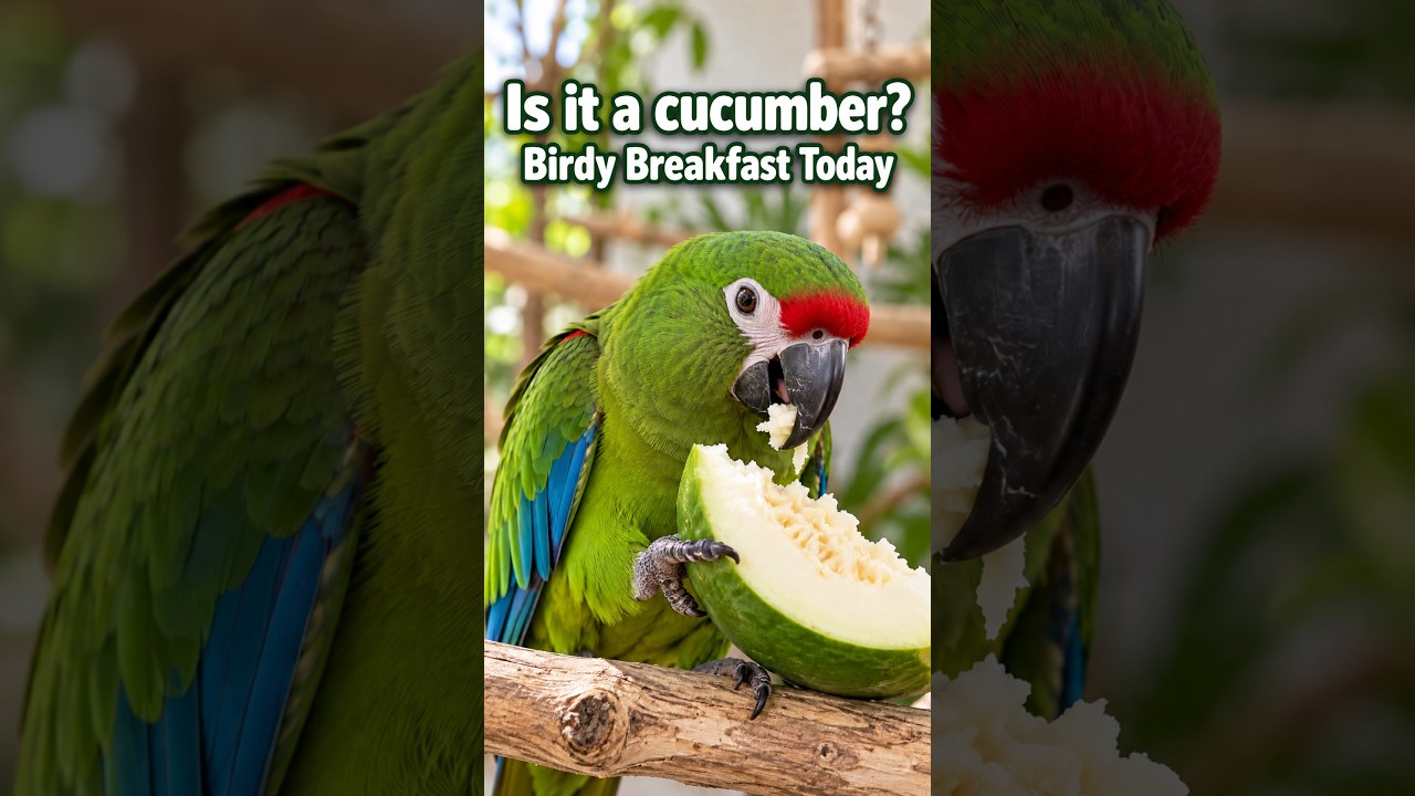 Papay Parrot Birdie Breakfast | #parrot_bliss #birds #parrot #parrotdiet #hahnsmacaw