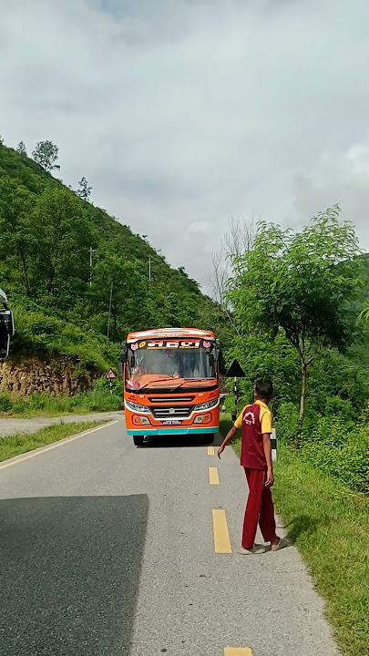 new mahal bus of nepal #travel #nature #automobile #pahadi #love #drivers #nepal #bus