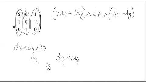 Finding a Determinant by Wedge Product