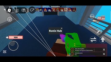 Roblox Script|Arsenal Script|Ronix Hub ✨⭐|Kill all Aimbot hitboxes no clip esp|NicoScriptSx