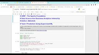 Prediction using Supervised ML TASK1- To Predict Score based on No.of Hour studied.