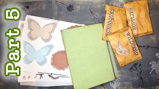 Cottage Garden Journal Build | Distress Techniques & Floral Details