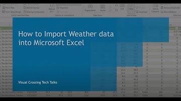 Top Three Ways to Import Weather Data into Excel