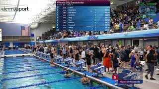 Women's 50 Breaststroke Odd Heats 2026 USMS Spring Nationals Greensboro, NC