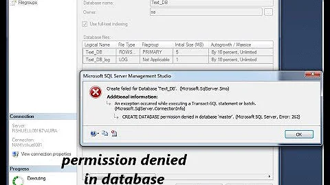 How to fix CREATE DATABASE permission denied in database 'master' || SQL Server