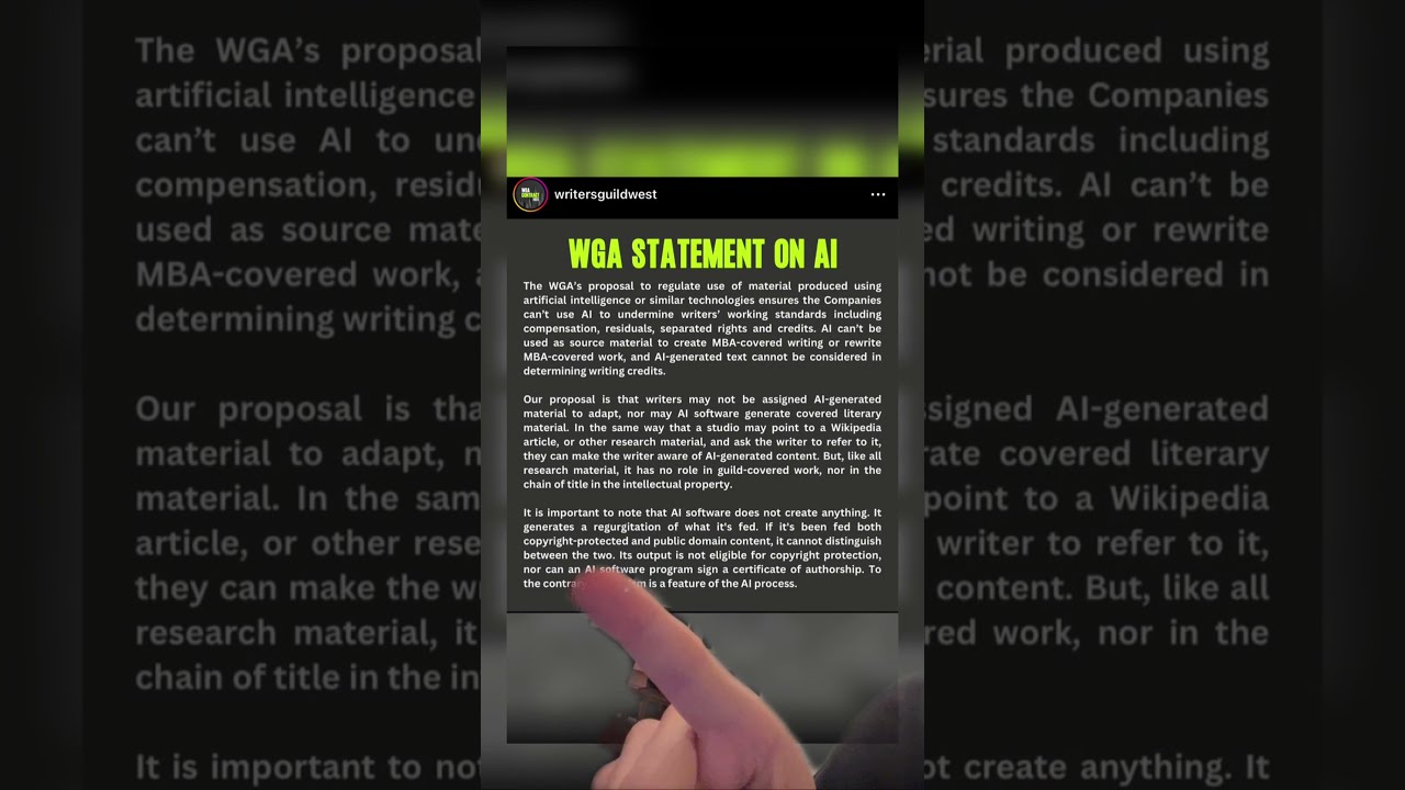 Writers Guild Bans AI