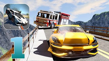 Mega Car Crash Simulator - Gameplay Walkthrough | Kamal Gameplay | Part 1 (Android)