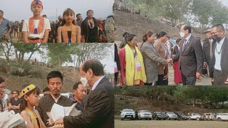 Arrival |Shri Neiphiu Rio Hon' ble Chief Minister# 47A/C Aboi NDPP Party Rally.