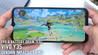 Vivo Y35 Genshin Impact Gaming test | Snapdragon 680, 90Hz Display