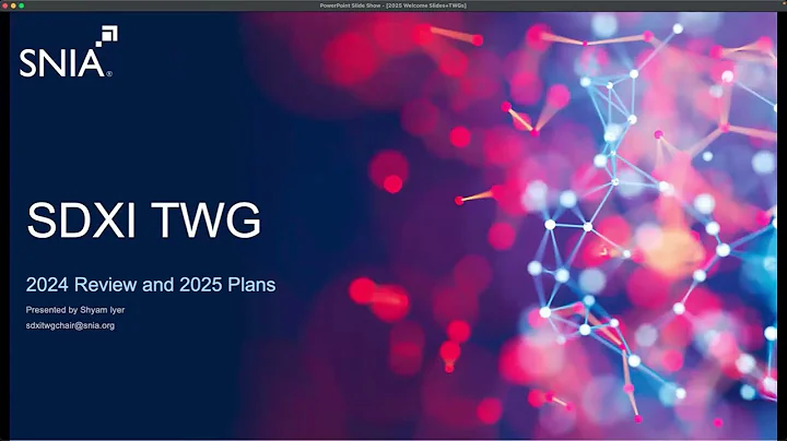 SNIA Smart Data Accelerator Interface (SDXI) TWG 2024 Review and 2025 Plans