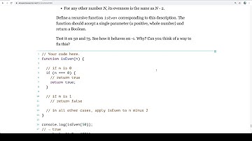 Eloquent JavaScript Read-Along - Functions - Exercises - Recursion