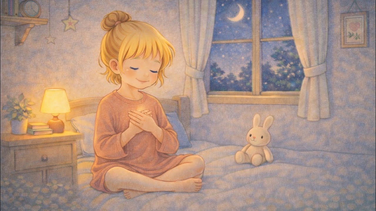 Histoire du soir enfant 🌙 Rituel du coucher avec Giada — respiration et gratitude