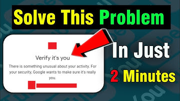 Verify That Its You In Youtube Studio Problem | Fix YouTube Studio Security Code 2023