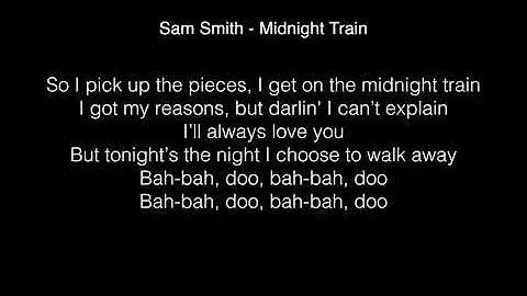 Sam Smith - Midnight train Lyrics (Amazon)